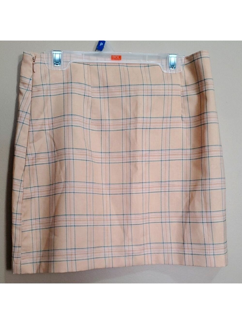 Forever 21 Plaid Tan Mini Skirt Size Small